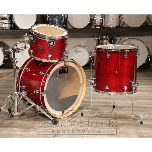 DW Performance 3pc Lacquer Drum Set 22/13/16 Cherry Stain