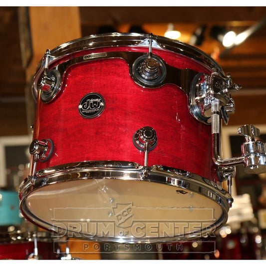 DW Performance 3pc Lacquer Drum Set 24/13/16 Cherry Stain