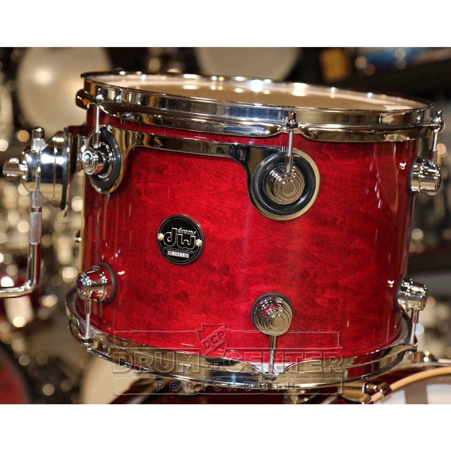 DW Performance 3pc Lacquer Drum Set 24x18/13x9/16x14 Cherry Stain