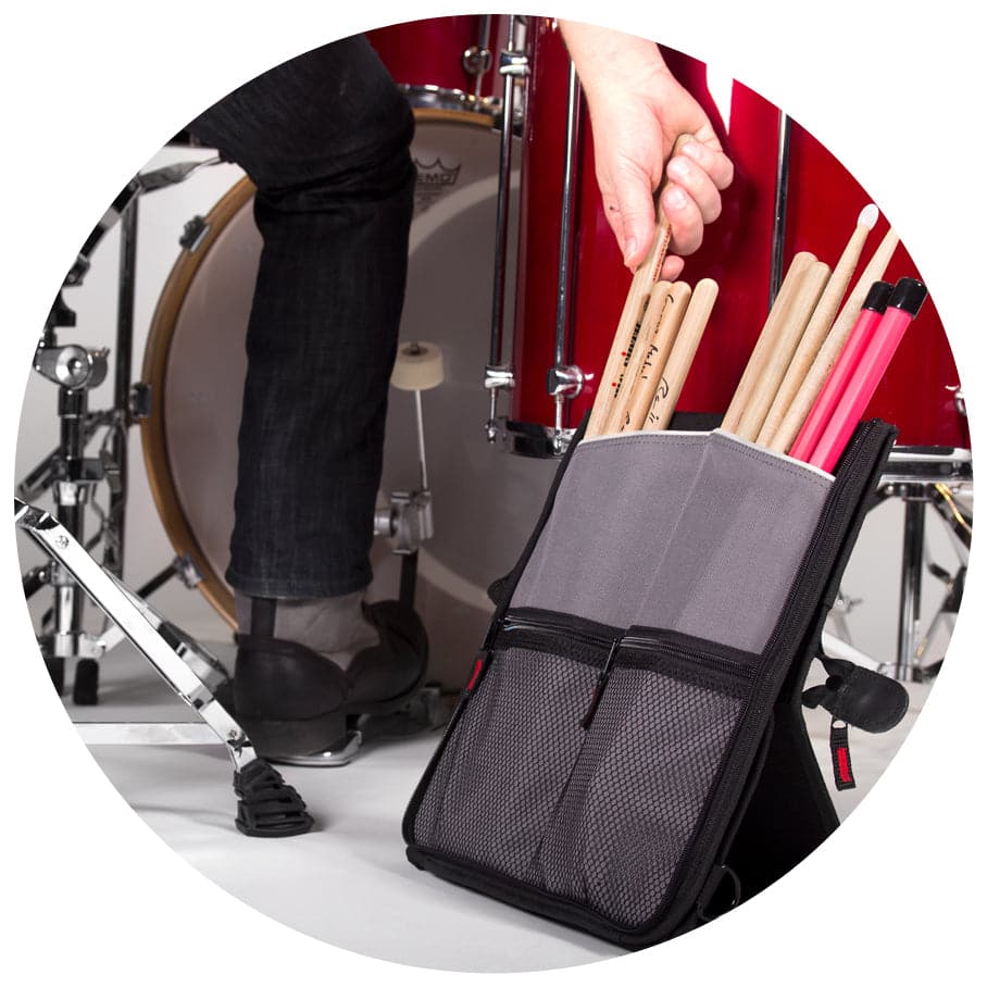 Sabian Accessories : StickFlip Drum Stick Bag Black/Gray