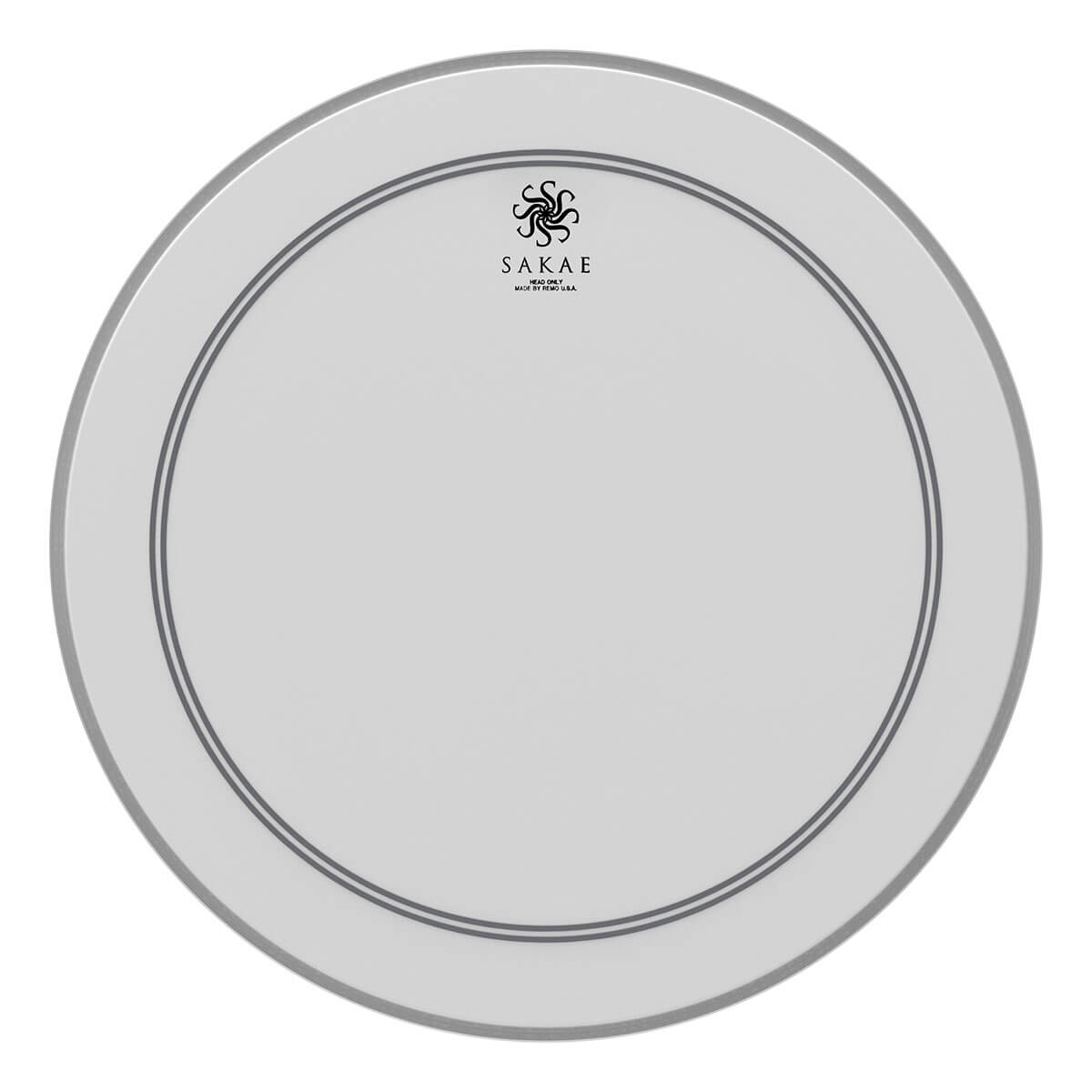 Sakae Bass Drum Logo Head: Powerstroke 3 Coated 24"