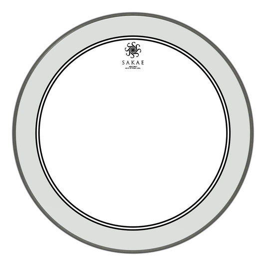 Sakae Bass Drum Logo Head: Powerstroke 3 Clear 20"
