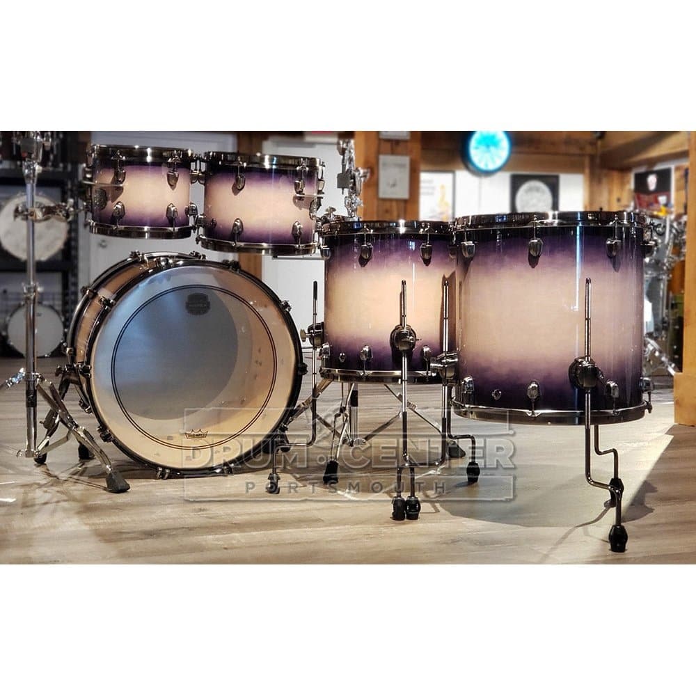 Mapex Saturn Evolution Workhorse 5 Pc Maple Drum Set Without Snare - 22/10/12/14/16 - Exotic Violet Burst