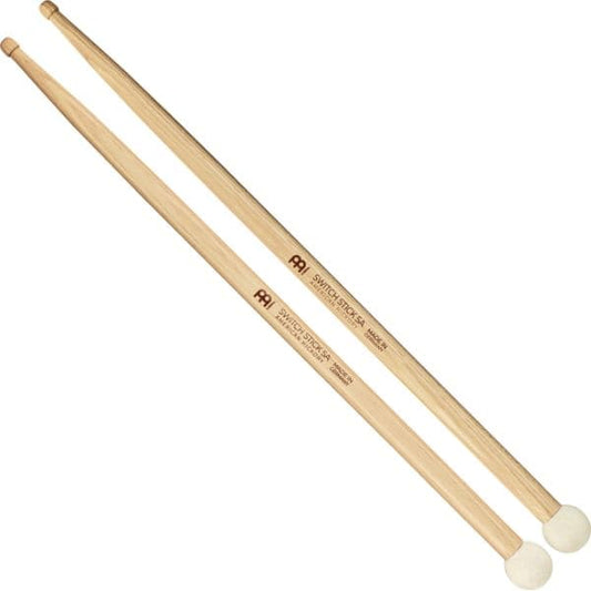 Meinl Switch Stick 5a Drumstick Hickory Hybrid Wood Tip Pair