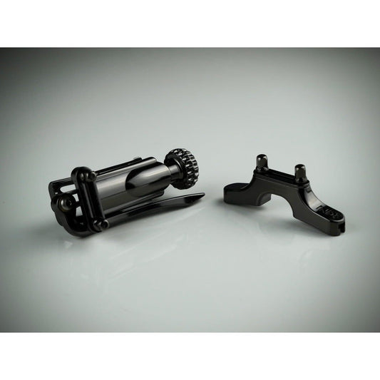 INDe Drum Labs SB1UBK Strainer & Universal Butt Plate Set Black Nickel Plated