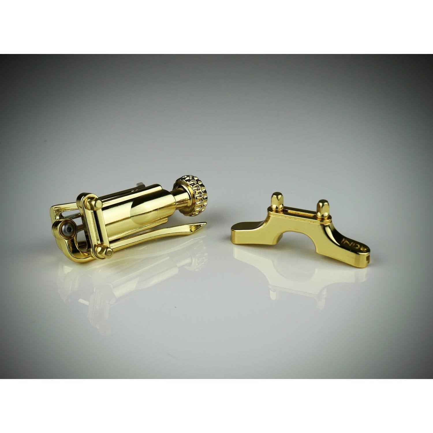 INDe Drum Labs SB1UBR Strainer & Universal Butt Plate Set Brass Plated