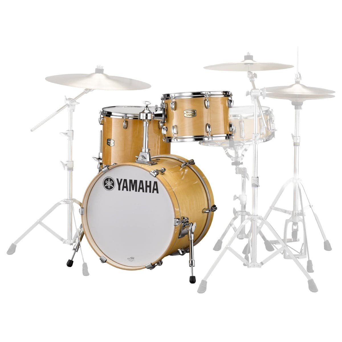 Yamaha Stage Custom Birch Jazz 3pc Drum Set Natural Wood