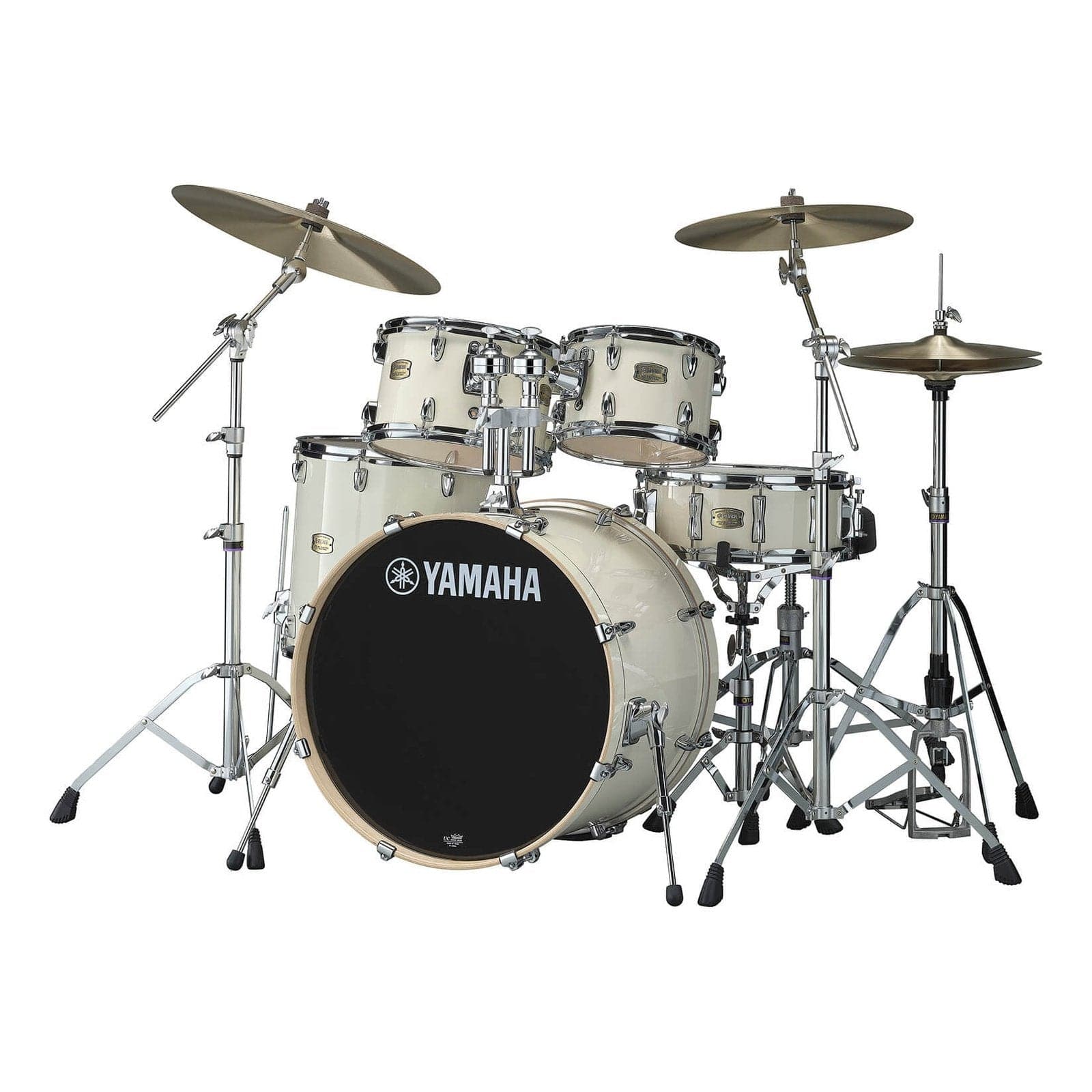 Yamaha Stage Custom Birch 5pc Drum Set w/22BD & 680 Hardware - Classic White