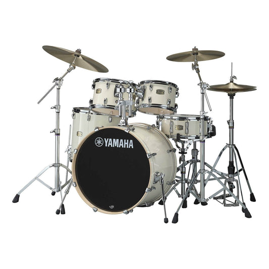 Yamaha Stage Custom Birch 5pc Drum Set w/22BD & 680 Hardware - Classic White