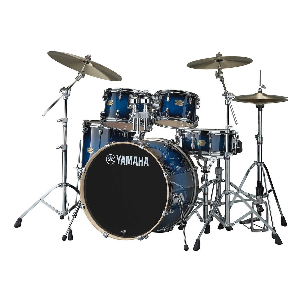 Yamaha Stage Custom Birch 5pc Drum Set w/22BD & 680 Hardware - Deep Blue Sunburst