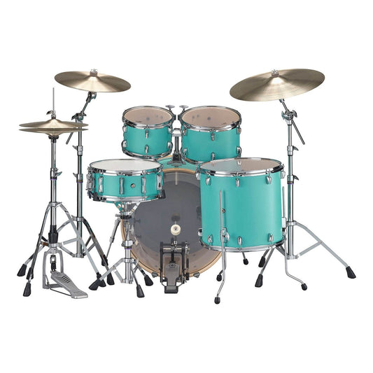 Yamaha Stage Custom Birch 5pc Drum Set w/22BD & 780 Hardware - Matte Surf Green