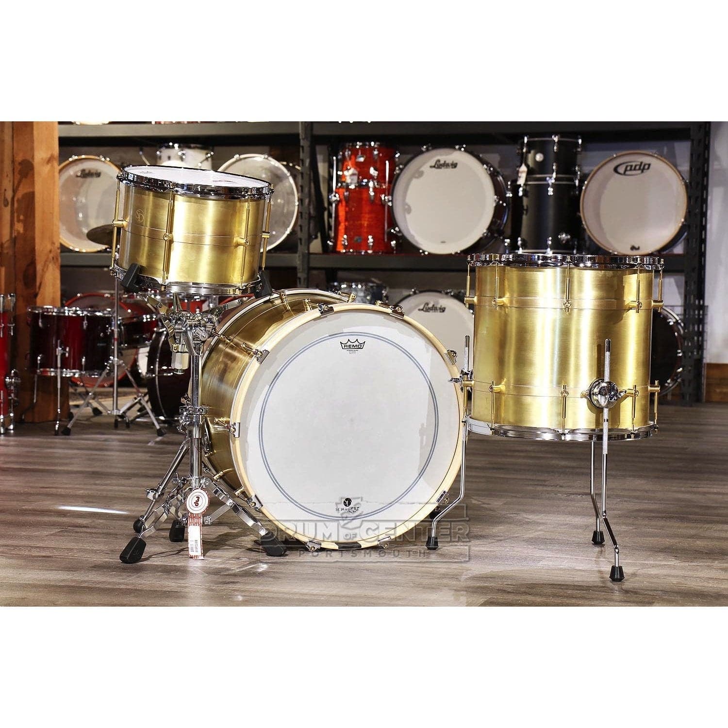 Schagerl Drum Set Brass Series Rock Kit 3pc