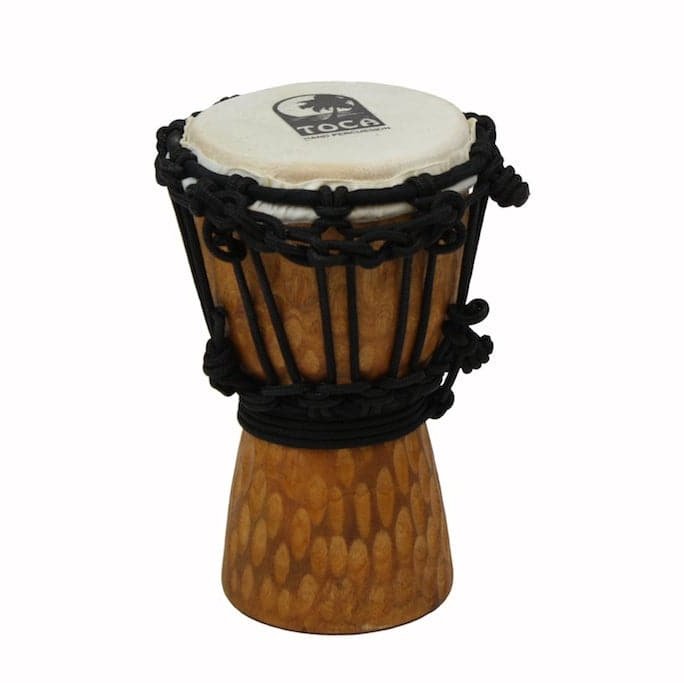 Toca Synergy Mini Djembe 4 Inch Cherry Stain