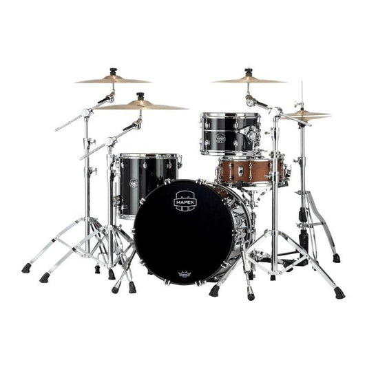 Mapex Saturn Evolution Hybrid Straight Ahead 3 Drum Set Without Snare - 20/ 12/14 - Piano Black