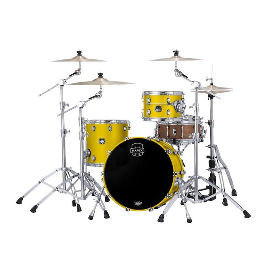 Mapex Saturn Evolution Hybrid Straight Ahead 3 Pc Drum Set Without Snare - 20/ 12/14 - Tuscan Yellow