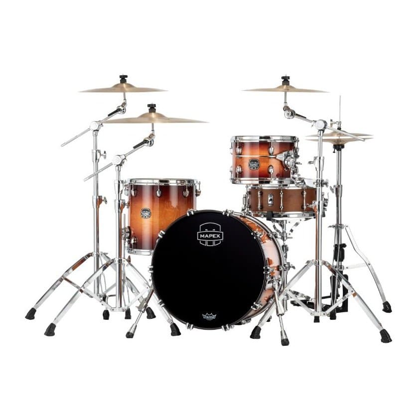 Mapex Saturn Evolution Hybrid Straight Ahead 3 Drum Set Without Snare - 20/ 12/14 - Exotic Sunburst