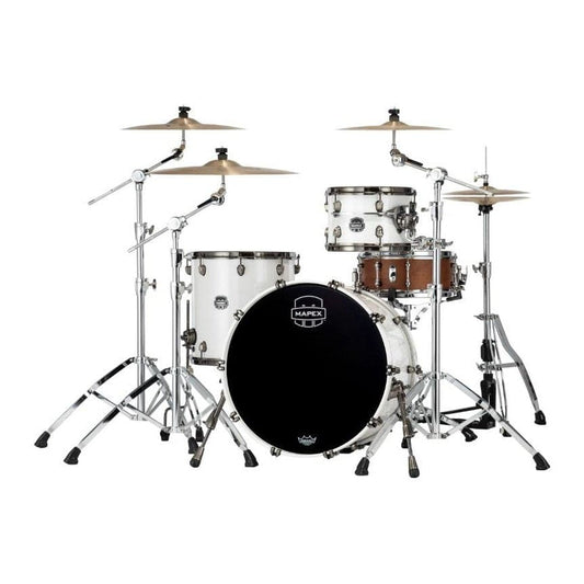 Mapex Saturn Evolution Hybrid Organic Rock 3 Pc Drum Set Without Snare - 22/12/16 - Polar White