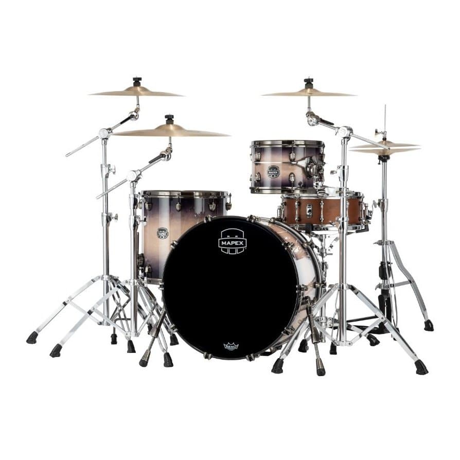 Mapex Saturn Evolution Hybrid Organic Rock 3 Pc Drum Set Without Snare - 22/12/16 - Exotic Violet Burst