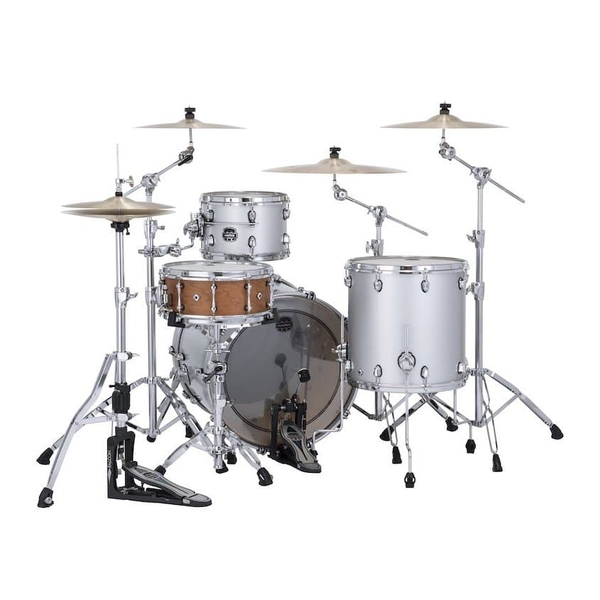 Mapex Saturn Evolution Hybrid Organic Rock 3 Pc Drum Set Without Snare - 22/12/16 - Iridium Silver