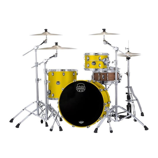 Mapex Saturn Evolution Hybrid Organic Rock 3 Pc Drum Set Without Snare - 22/12/16 - Tuscan Yellow