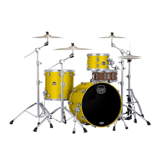 Mapex Saturn Evolution Hybrid Organic Rock 3 Pc Drum Set Without Snare - 22/12/16 - Tuscan Yellow