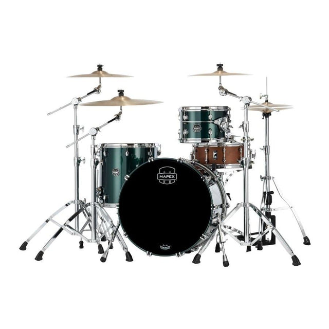 Mapex Saturn Evolution Hybrid Organic Rock 3 Pc Drum Set Without Snare - 22/12/16 - Brunswick Green