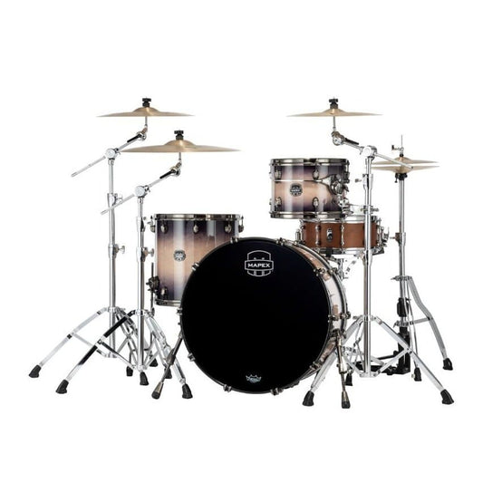 Mapex Saturn Evolution Hybrid Powerhouse Rock 3 Pc Drum Set Without Snare - 24/13/16 - Exotic Violet Burst