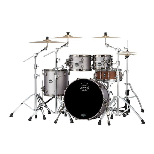 Mapex Saturn Evolution Fusion 4 Pc Birch Drum Set Without Snare - 20/10/12/14 - Gun Metal Grey