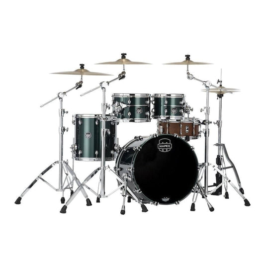 Mapex Saturn Evolution Fusion 4 Pc Maple Drum Set Without Snare - 20/10/12/14 - Brunswick Green
