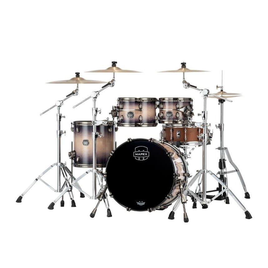 Mapex Saturn Evolution Fusion 4 Pc Birch Drum Set Without Snare - 20/10/12/14 - Exotic Violet Burst