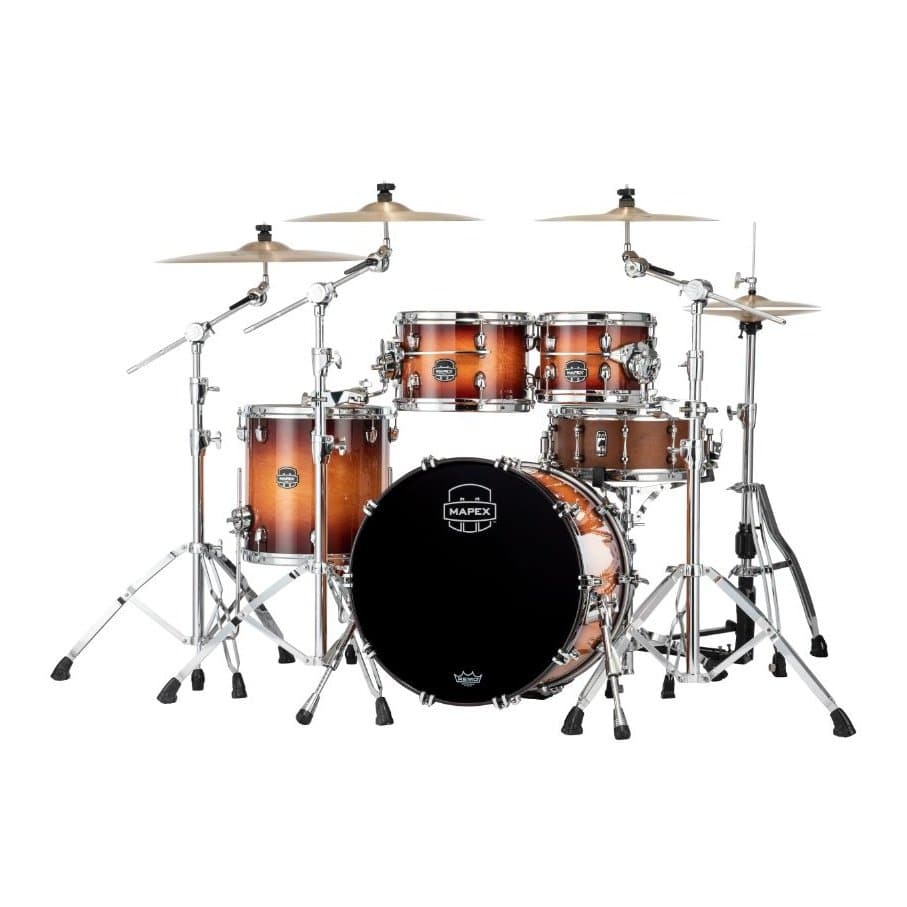 Mapex Saturn Evolution Fusion 4 Pc Birch Drum Set Without Snare - 20/10/12/14 - Exotic Sunburst