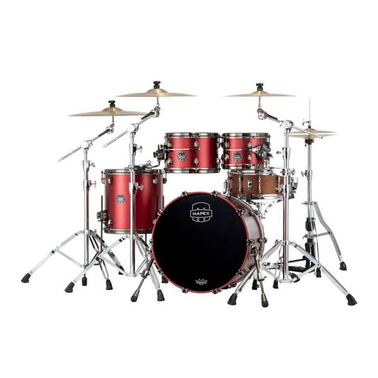 Mapex Saturn Evolution Fusion 4 Pc Maple Drum Set Without Snare - 20/10/12/14 - Tuscan Red