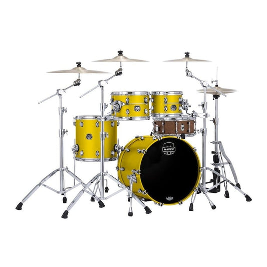 Mapex Saturn Evolution Fusion 4 Pc Birch Drum Set Without Snare - 20/10/12/14 - Tuscan Yellow