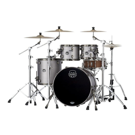 Mapex Saturn Evolution Rock 4 Pc Maple Drum Set Without Snare - 22/10/12/16 - Gun Metal Grey