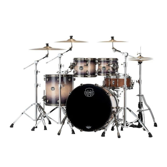 Mapex Saturn Evolution Rock 4 Pc Birch Drum Set Without Snare - 22/10/12/16 - Exotic Violet Burst