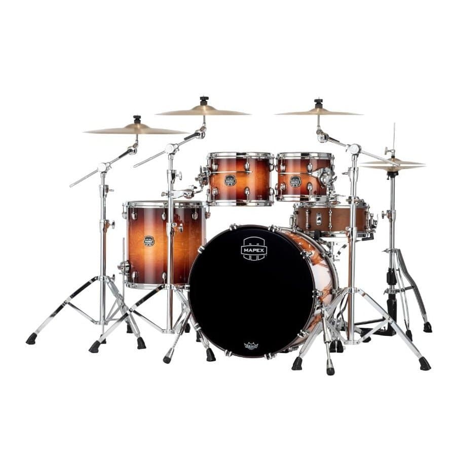Mapex Saturn Evolution Rock 4 Pc Birch Drum Set Without Snare - 22/10/12/16 - Exotic Sunburst
