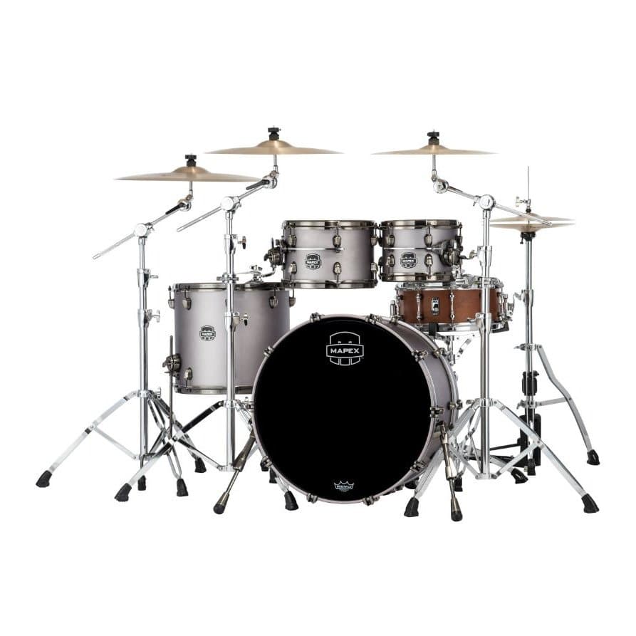 Mapex Saturn Evolution Classic 4 Pc Birch Drum Set Without Snare - 22/10/12/16 - Gun Metal Grey
