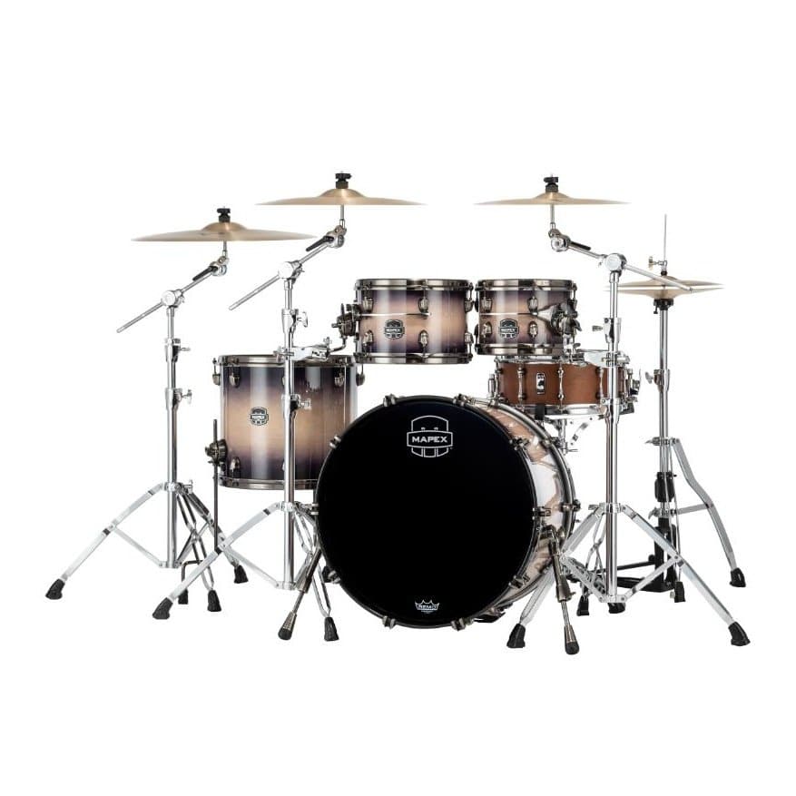 Mapex Saturn Evolution Classic 4 Pc Maple Drum Set Without Snare - 22/10/12/16 - Exotic Violet Burst