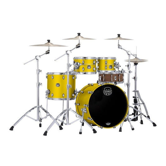 Mapex Saturn Evolution Classic 4 Pc Maple Drum Set Without Snare - 22/10/12/16 - Tuscan Yellow