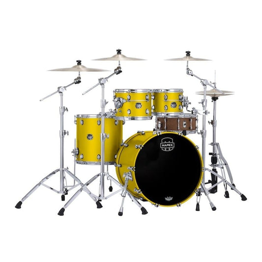 Mapex Saturn Evolution Rock 4 Pc Maple Drum Set Without Snare - 22/10/12/16 - Tuscan Yellow
