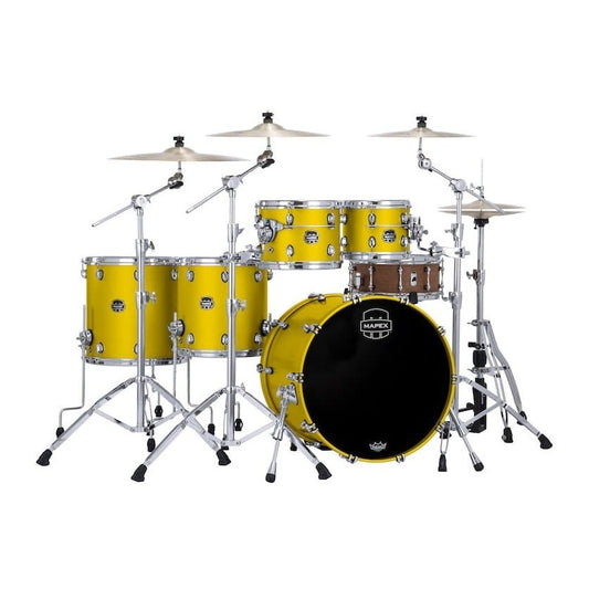 Mapex Saturn Evolution Workhorse 5 Pc Birch Drum Set Without Snare - 22/10/12/14/16 - Tuscan Yellow