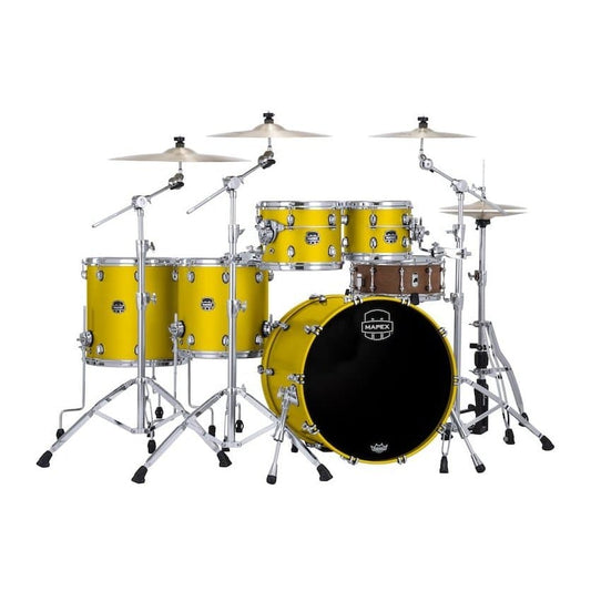 Mapex Saturn Evolution Workhorse 5 Pc Maple Drum Set Without Snare - 22/10/12/14/16 - Tuscan Yellow