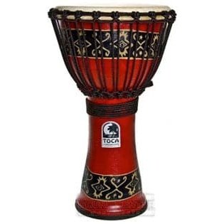 Toca Freestyle Rope Tuned Djembe 10" Bali Red