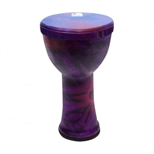 Toca Freestyle Lightweight Djembe 12 Hand-painted Head 23 Tall - Woodstock Purple