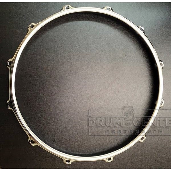 S-hoop Drum Hoops : 14" 12 Hole Chrome/Steel Marching 3mm Thick