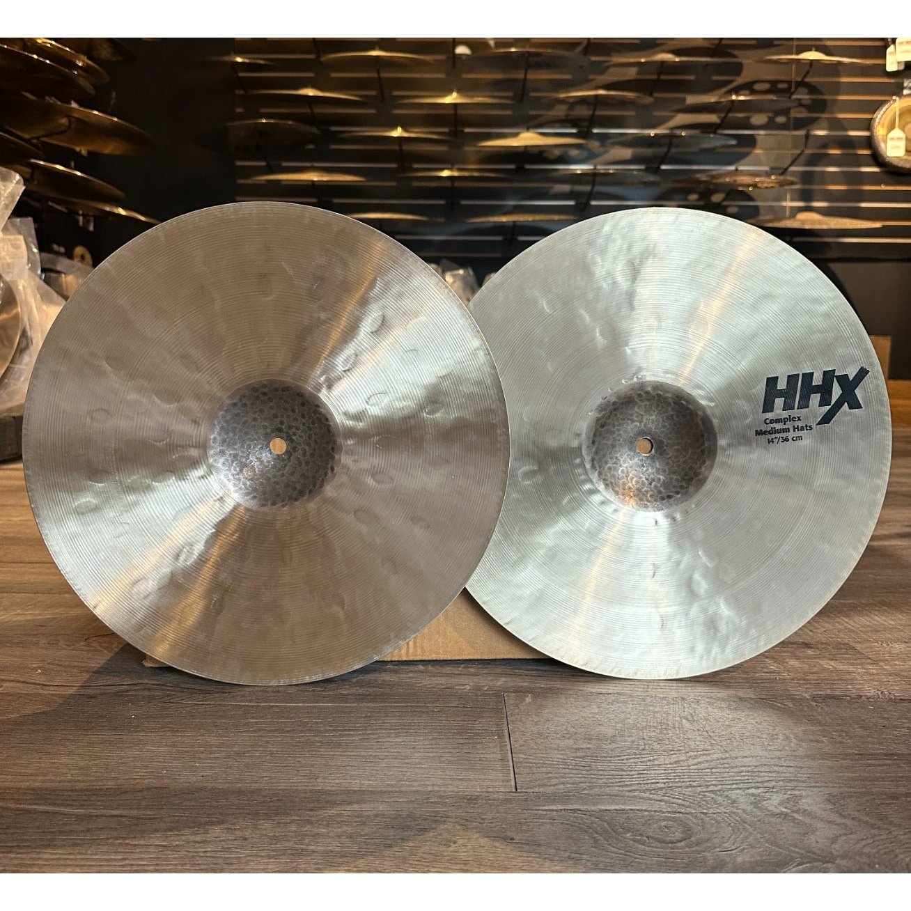 Used Sabian HHX Complex Medium Hi Hat Cymbals 14"