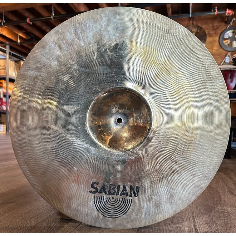 Used Sabian AA Raw Bell Crash Cymbal 18" Brilliant