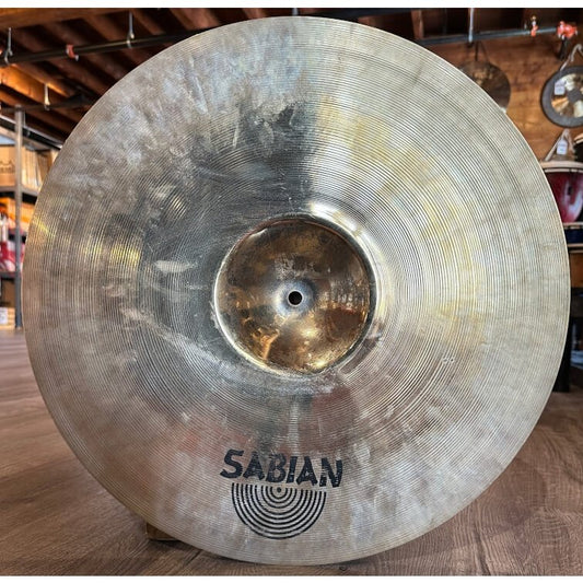 Used Sabian AA Raw Bell Crash Cymbal 18" Brilliant