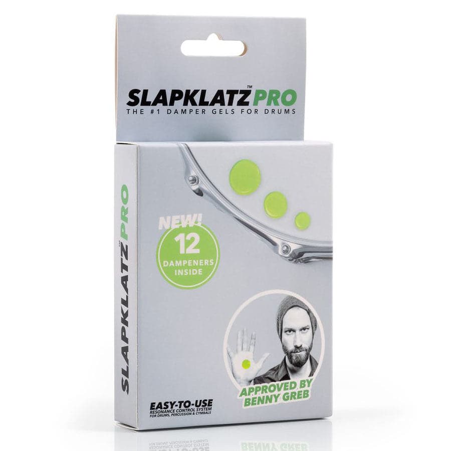 SlapKlatz Pro Drum Dampener Gel Pads w/Case, 12pk Alien Green