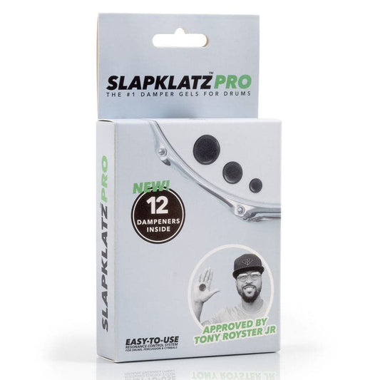 SlapKlatz Pro Drum Dampener Gel Pads w/Case, 12pk Black